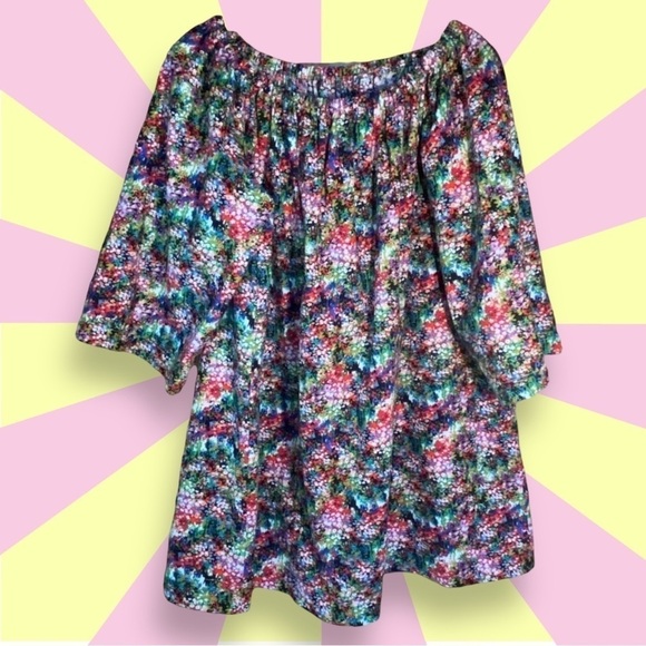 Hand Crafted Dresses & Skirts - Handmade Homemade Floral Shift Dress Muumuu Size Medium